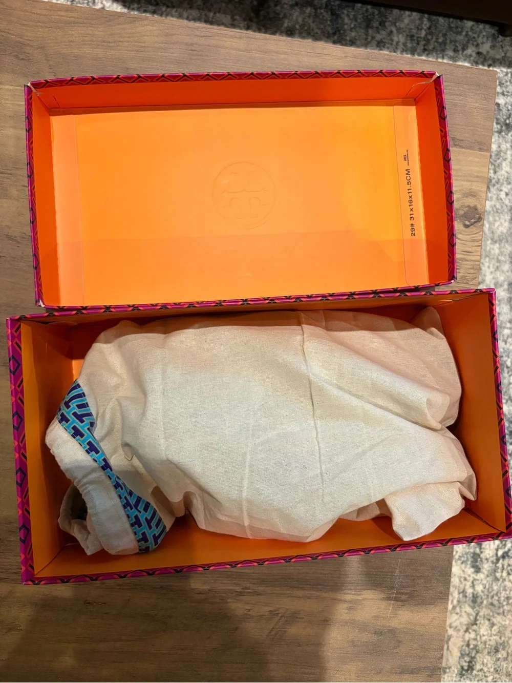 Tory Burch Tory Charm Leopard Canvas Mules Size 6.5